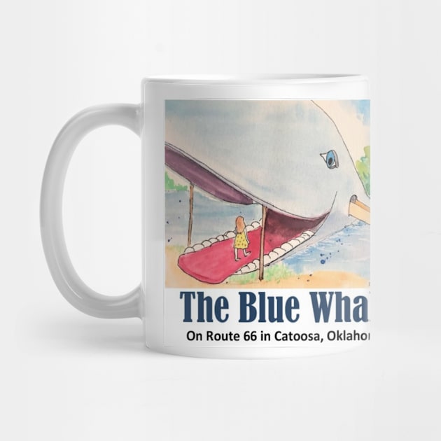 The Blue Whale on Route 66 by Darrell T Smith Art & Design